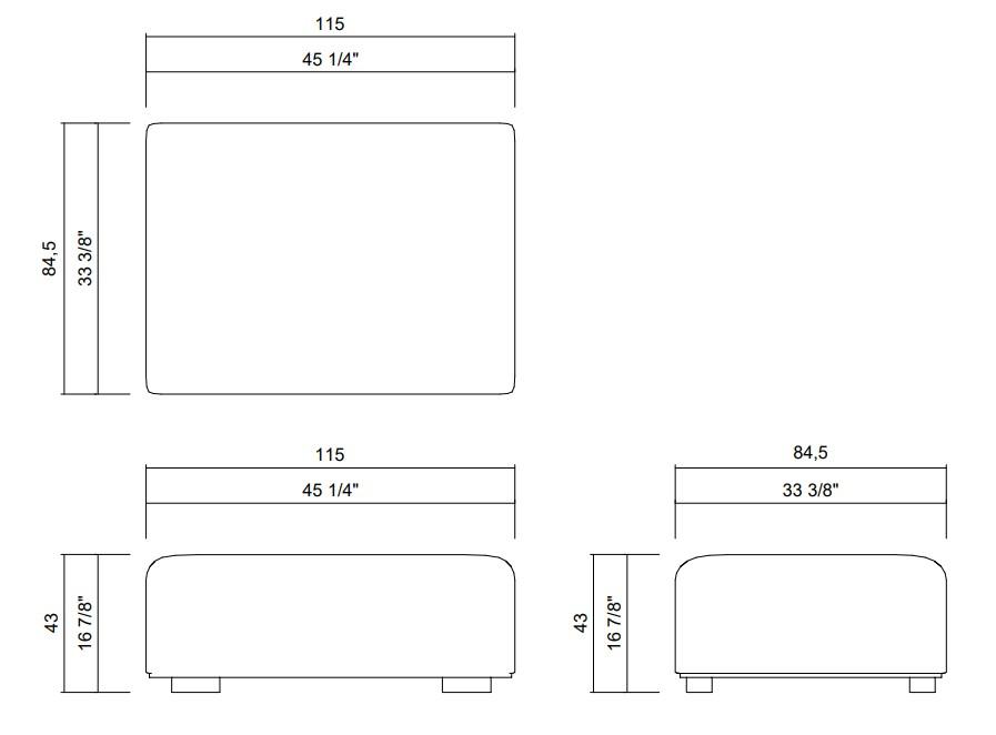 OTOMANA 115 CM SINTRA