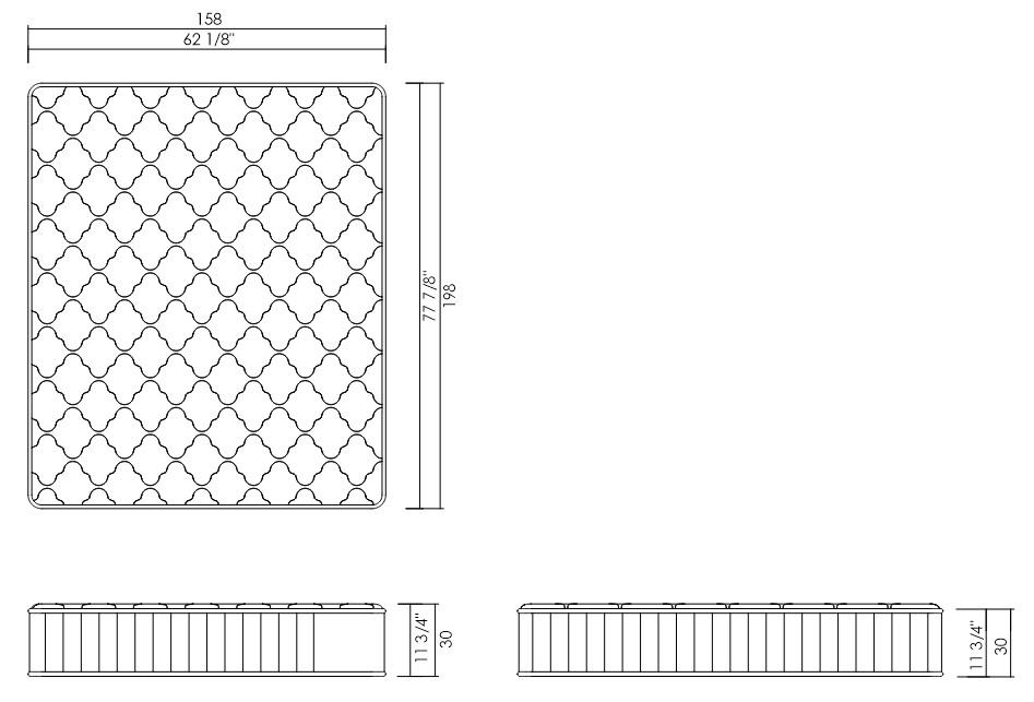 COLCHÃO 158 X 198 CM