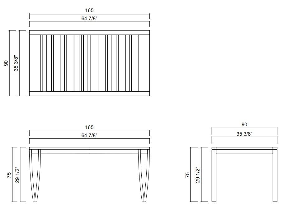 MESA JANTAR 165X90 CM NORONHA