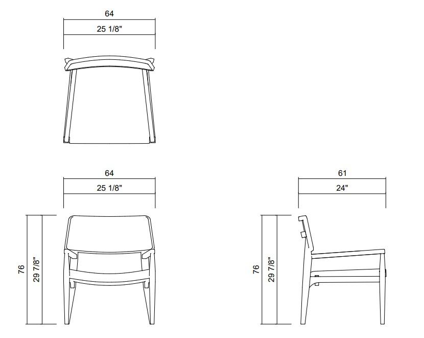 SILLÓN ASSIENTO MADERA POUSADA